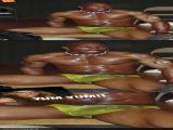 exotic dancer male stripper big cock in yellow speedo seetrough