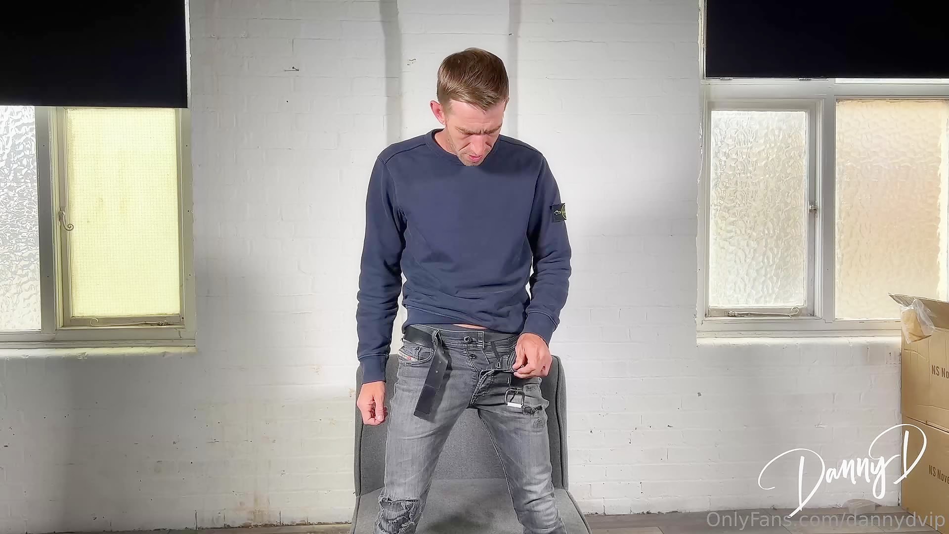 danny d playing with his foreskin